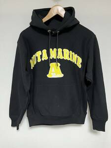 【送料無料】ACANTHUS x muta MARINE muta Arc Logo Hooded Sweatshirt パーカー BLACK 4(S) MMAC-MA2225 ムータマリン