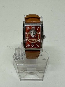 ♯【FREDERIQUE CONSTANT】500本限定 フレデリックコンスタント AT/自動巻 FC-315CGC4C26 26石 オレンジ系文字盤 デイト 裏スケ メンズ