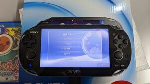 $ SONY ソニー PS Vita ビータ PCH-1100 初期化済 太鼓の達人Vバージョン ソフト付