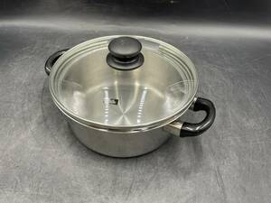 FISSLER/フィスラー 鍋 ステンレス 両手鍋 幅約38cｍ×奥幅約23cｍ×深さ約9cm