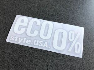 送料無料♪ eco 0% USA ステッカー 白色 アメ車 旧車 世田谷ベース ハーレー 昭和 OLD US