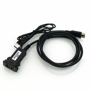トヨタ車 MiniHDMIケーブル付き USBポート HDMI入力 スイッチホール オーディオ中継 音楽 ナビ連携 約33mm×22.5mm