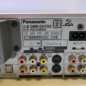 A722 パナソニック HDD内蔵DVD/VHSレコーダー DMR-EH70V ジャンク 品(電源付き）の画像6