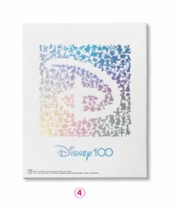 未開封 Happyくじ Disney100 C賞キャンバスアート ④ / ハッピーくじ Mickey ディズニー ロゴ　4