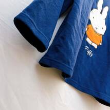 【美品】レア Dick Bruna × aimerfeel 長袖フリース ミッフィー キャラクター ブルー レディース M ロゴドン 保育士 部屋着 パジャマ_画像4