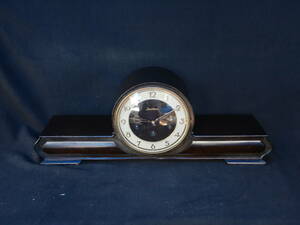 アンティーク 置時計 手塚時計 montblanc ゼンマイ式 置時計 ウエストミンスターチャイム ５本鐘 振子式 発条式 ネジ巻き