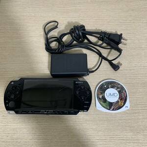 SONY ソニー PSP PSP本体 PSP-2000 BLACK ブラック 黒 動作未確認 バッテリー無 ソフト付き モンスターハンターポーダブル2G 他付属品有