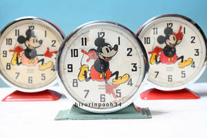  Vintage 50' ценный пирог I Mickey Mouse колеблющийся глаз ... часы Disney BAYARDbai ярд 