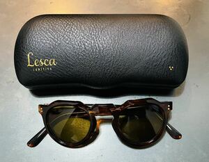 希少 Lesca Lunetier 8mm crown pant レスカ クラウンパント サングラス vintage ヴィンテージ 50's 60's デッドストック