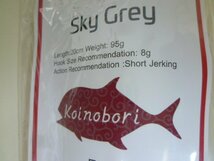 ○A-5369 Sky Grey スカイグレイ koinobori200 コイノボリ カラクサレッド 95g ※新品_画像3