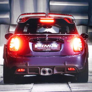 ★★レムス純正品 ミニ ＪＣＷ ＧＰ（Ｆ５６）（２０－）Φ１０２カーボンアングルＷ ００２６ ７０ＣＳＲ マフラー 車検非対応⑪★