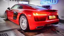  ★レムス純正品 ＡＵＤＩ Ｒ８（４Ｓ）Ｖ１０ プラス ５．２ＦＳＩ 純正テールエンド使用 ０４９３１５１５００ マフラー 車検非対応⑪★_画像2