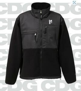 Lサイズ 2023AW CDG × The North Face Denali Fleece Jacket Black 新品 シーディージー ノースフェイス デナリ フリース ジャケット 黒