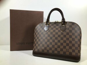 LOUIS VUITTON ルイ・ヴィトン アルマ PM 旧型 ダミエ・エベヌ N53151 箱付き カデナ欠品 ハンドバッグ ユーズド 併売商品