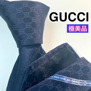  ultimate beautiful goods GUCCI Gucci necktie high class silk GG canvas gloss 