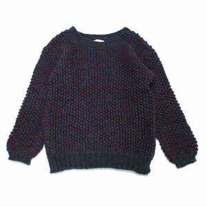 NICHOLAS DALEY ニコラス デイリー JUTE FIBER MERINO WOOL YARN プルオーバー ニット グレーMIX