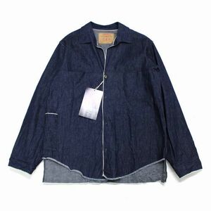 SUNSEA サンシー 23SS DENIM SHIRT デニムシャツ 3 インディゴ