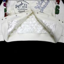Supreme × WTAPS 21AW Varsity Jacket スタジャン L ホワイト_画像9