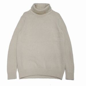 SLOANEs loan 3G&5Gji- long Ram × cashmere ta-toru neck knitted 3 beige 