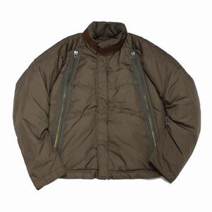 MARITHE FRANCOIS GIRBAUD マリテフランソワジルボー 00s Separate Zip Pockets Puffer JK 八の字 ダウンジャケット M ブラウン