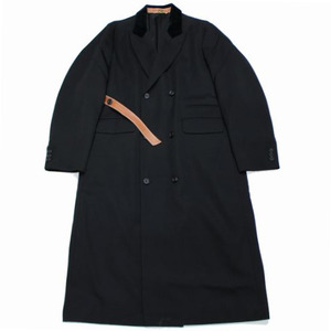 SUNSEA サンシー 20AW BLACK DOUBLE-BREASTED COAT コート 2 ブラック