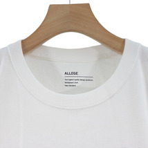 Allege アレッジ 18SS social books T Tシャツ 2 ホワイト_画像3