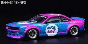 INNO64　IN64-S14B-NFS　日産 シルビア S14 ROCKET BUNNY BOSS AERO TOFUGARAGE ※1/64スケール