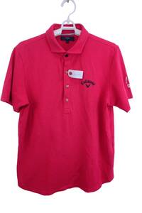 Callaway(キャロウェイ) ポロシャツ 赤 メンズ L 241-7157510 ゴルフウェア 2310-0086 中古