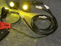 自作レトロフィットライトキット 汎用 バイク ヘッドライト LEDプロジェクター レンズ 2色切替 補助照明 ヤマハ カワサキ ホンダ ハーレー _画像3