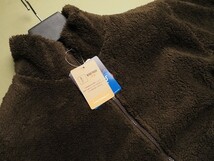 新品正規 Penfield ペンフィールド WIND PROOF 防風フィルム ボアフリース ジップアップ ジャケット メンズXLブラウン(70) 直営店購入_画像4