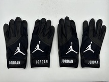 JORDAN ジョーダン 野球 両手 バッティンググローブ ブラックxホワイト Size-M　2セット まとめ売り_画像1