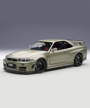 新品未開封 AUTOart 1/18 ダイキャスト ニスモR34 GT-R Z-tune ミレニアムジェイド 2000台限定 オートアート スカイライン_画像1