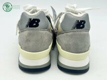 10642999　＠新品未使用 NEW BALANCE ニューバランス M996NAV 24.5 USA製 スウェード スニーカー 靴 グレー系_画像2