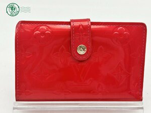 10643596　＠ LOUIS VUITTON ルイヴィトン ヴェルニ ポルトモネビエ ヴィエノワ M91254 MI3098 赤系 2つ折り財布 折財布 財布 中古品