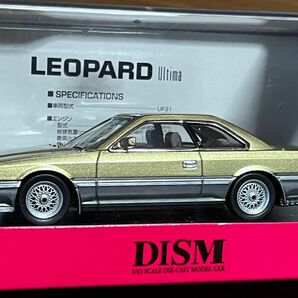 アオシマ DISM 1/43 F31 レパード アルティマ 前期型 ゴールドメタリックツートン BBS オプションホイール