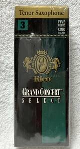 Rico GRAND CONCERT SELECT 3 Tenor リコ グランドコンサートセレクト テナーサックス用リード 3 未開封新品 