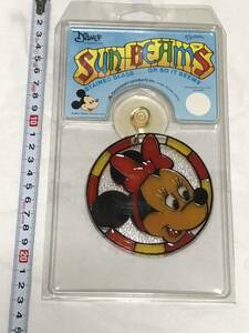 送料無料！ヴィンテージ80'sアメリカ製デッドストック！DISNEYディズニー「SUN BEAMS」ステンドグラス調デコレーションMADE IN U.S.A.