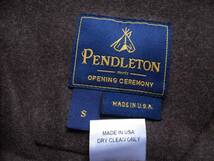 PENDLETON meets OPENING CEREMONY コラボ ウールシャツ S ブラン系×チェック柄 USA製 ペンドルトン オープニングセレモニー_画像4