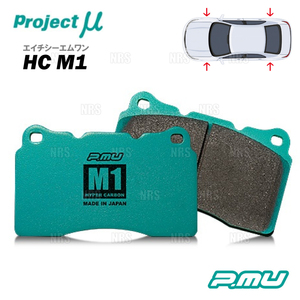 Project μ プロジェクトミュー HC M1 (前後セット) S2000 AP1/AP2 99/4～09/9 (F336/R389-HCM1