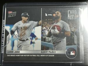 2022 topps now cotm card of the month Aaron judge Albert pujols