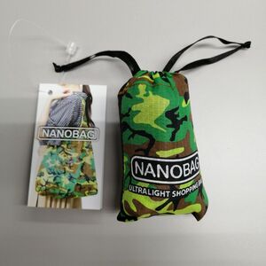 エコバッグ NANOBAG ナノバッグ カモフラージュ　折りたたみ 折り畳み コンパクト 小さい 撥水 マイバッグ 