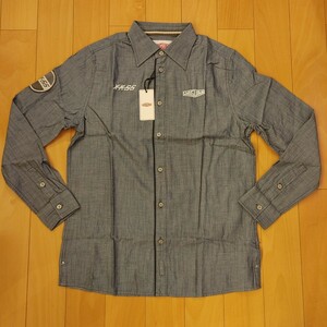 新品タグ付 ジャガー純正 ヘリテージ シャンブレー シャツ JAGUAR HERITAGE CHAMBRAY SHIRT XEXFXJ XKSS E-TYPE 正規完売絶版