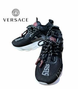【極上美品】希少デザイン◆ VERSACE ヴェルサーチ ◆ スニーカー　靴　ローカット　メデューサ　サイズ 26.5cm相当
