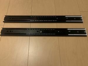 送料無料　高級引き出しスライドレール 450mm 3段引 拡張ボール伸縮式 重量用スライドレール 耐荷重45kg 左右 ソフトクローズ