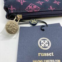 □5356　russet　ラシット　未使用品　ポーチ　パープル系ピンク系　　タグ付き　仕分けポケット　レディース　ナイロン_画像7