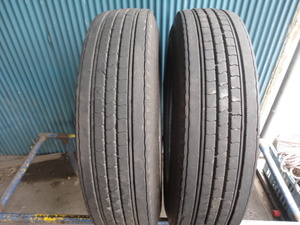 ブリヂストン　R225　225/80R17.5 123/122L　2本　9分溝　程度良好！