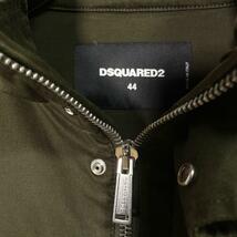 Dsquared2 ディースクエアード フィールドジャケット ブルゾン ミリタリー バックロゴ イタリア製 ロゴプリント ジップアップ サイズ44_画像5