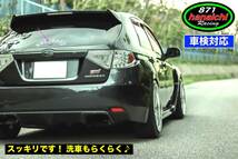 インプレッサ★WRX STi★GH8★GRB★GRF★リアワイパーレスキット★つやありブラック★簡単カラー取付手順書つき♪♪_画像3