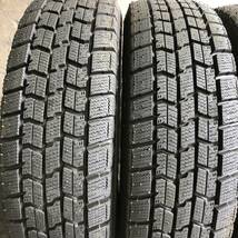 [T0366J5A] グッドイヤー ICE NAVI7 155/65R13 2021年製 スタッドレスタイヤ Stranger 社外アルミホイール 13×4J+43 4本セット_画像3