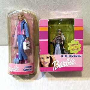 T) 未開封 Barbie 4インチサイズ フィギュア Fashion Stamper 2個 セット バービー J1301